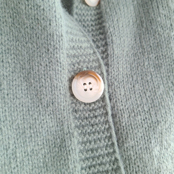 Sage Green Cropped Strawberry Cardigan - Picture 9 of 12